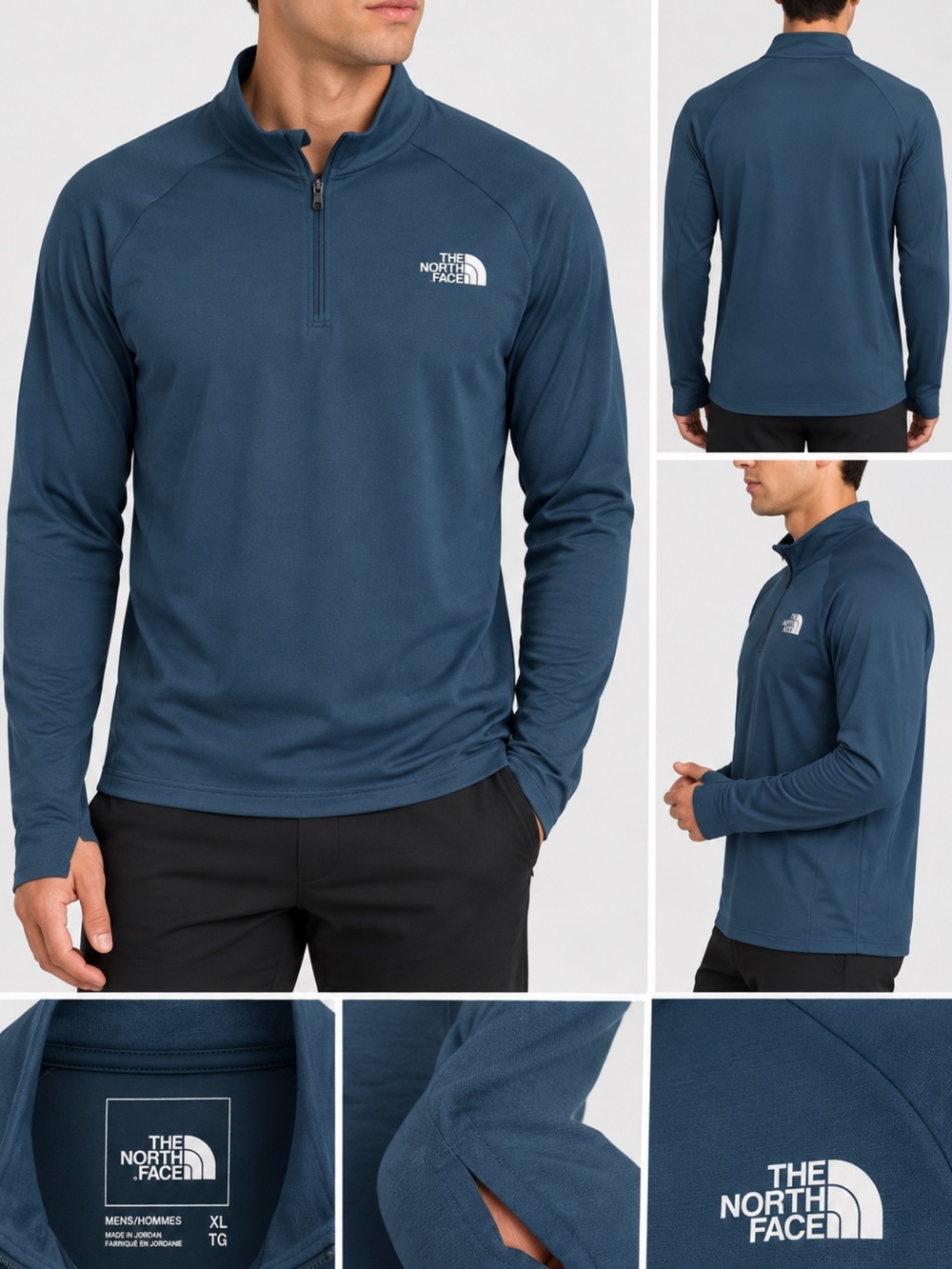 The North Face Men’s Lightweight 1/4 Zip Pullover - Navy